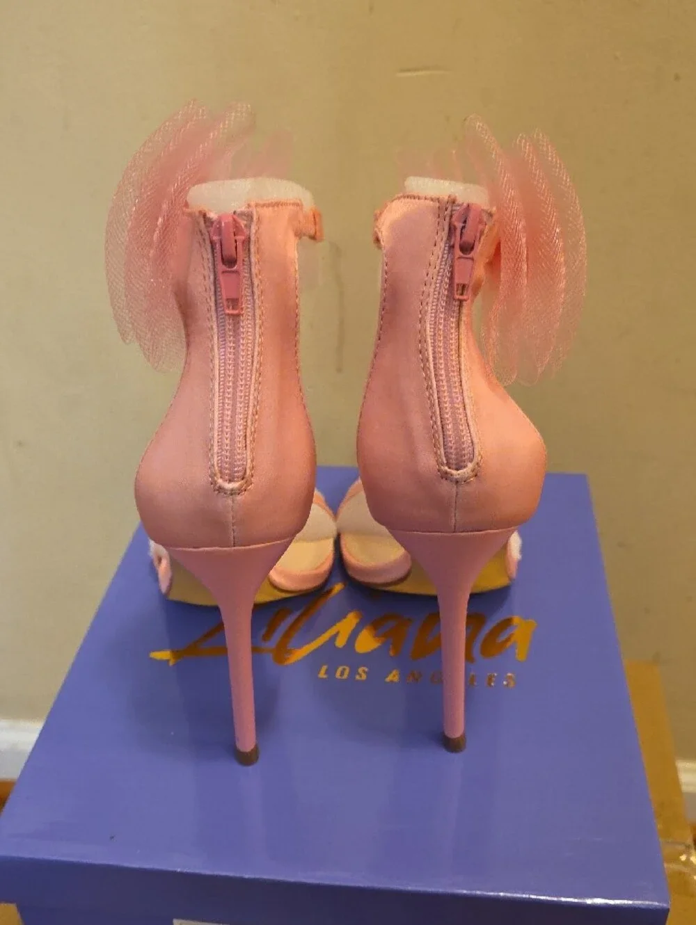Liliana Pink Satin Sandal